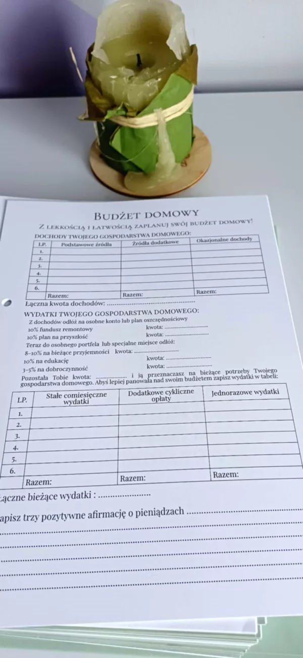 OPS Budżet domowy OPS - Osobisty Planer Sukcesu "O 1% lepiej każdego dnia!"