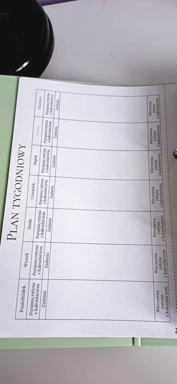 OPS Plan Tygodnia OPS - Osobisty Planer Sukcesu "O 1% lepiej każdego dnia!"