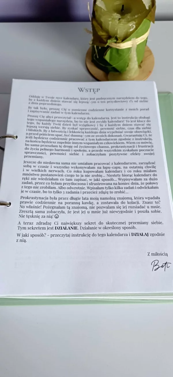 OPS Wstęp OPS - Osobisty Planer Sukcesu "O 1% lepiej każdego dnia!"